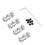 4pcs DIY Steering Shaft Coupling Set 8