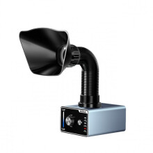 Aixun ES02 Voice Control Fume Extractor Dual-Color LED Lights Activated Carbon & HEPA Filter for Soldering DIY Welding US PLUG