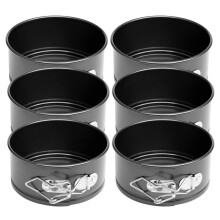 4-Inch  Springform Pan Set,6 Piece Small Nonstick Cheesecake Pan for  Cheesecakes,Pizzas and Quiches Cake Mould