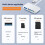 Type C Card Reader  TF Memory Card Reader USB C OTG Adapter High Speed Data Transmitter USB2.0 Card Reader Black 3