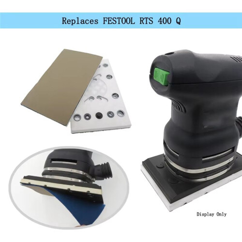 130X80mm Hook Andloop Sanding Pad 12 Holes Replacement Plate for  RTS 400 REQ Square Polishing Disc Sanding Pad 2