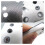 130X80mm Hook Andloop Sanding Pad 12 Holes Replacement Plate for  RTS 400 REQ Square Polishing Disc Sanding Pad 4