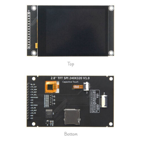 2.8-Inch SPI Serial Interface TFT LCD Capacitive Touchscreen Display Module 240x320 IPS Capacitive Touch Screen 2