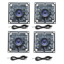 4 St 100 Graders Kameramodul OV9732 1MP 1280x720 30fps USB-Kameramodul Drive Gratis för WinXP/7/8/10 med 1,5M Kabel