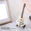 7in White Miniature Electric Guitar Replica 11