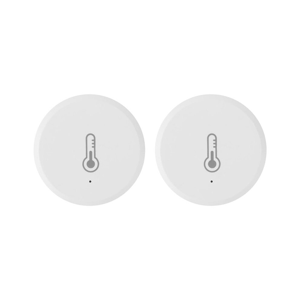 2X Zigbee Temperature And Humidity Sensor Battery Powered Security Hygrometer With Tuya Life App 6033189791760