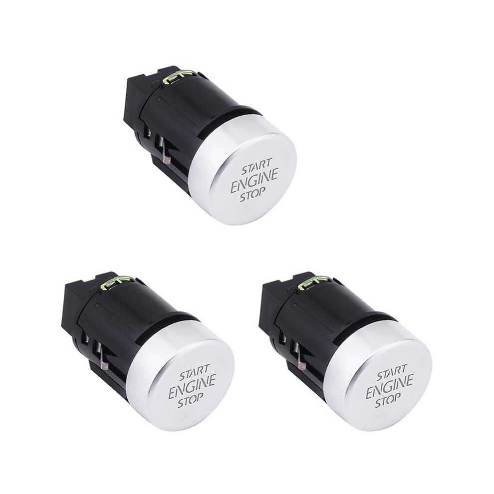 3X Car Engine Start Stop Button For 2008-2016 Sharan 2011-2016 7N 5N0959839 5N0 959 839 Black/Silver 4711602624261