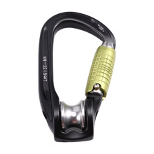 Mosquetão ROLLCLIP Z com Polia e Trava de Rosca, Mosquetões de Escalada com Trava Triact-Lock para Escalada em Rocha e Gelo Ao Ar Livre A