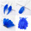 100 Stück weiches Gefieder für Scrapbooking,-Hellblau 3