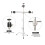 5 Inch Adjustable MiniC-Stand Tripod Multi-Functional Universal Lamp Stand for Live Broadcast Light 5