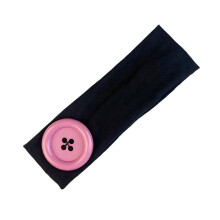 Haarband met grote knop, elastische hoofdband voor dames,-16