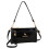 Shoulder bag with Removable Strap Leather Toted Bag-Black 1