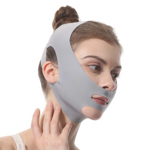 Breathable Chin Strap For Facials Contouring And Skin-grey