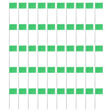 50 stuks PVC-irrigatievlaggen voor landschapstuin,-Groente