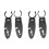 4Pcs Durability Paddles Board Safety Clip Easy To Use-Black 1