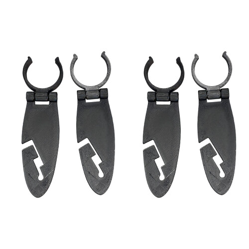 4Pcs Durability Paddles Board Safety Clip Easy To Use-Black