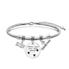 Versatile Stainless Steel Handmade Wrist Bangle-07 Silver