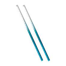 2Pcs Measuring Ruler Tool with Inches-Gradient s blue