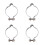 Bicycles Stop Line Clamps Clip Pipe Buckles Wire Fixed-28.6mm 1
