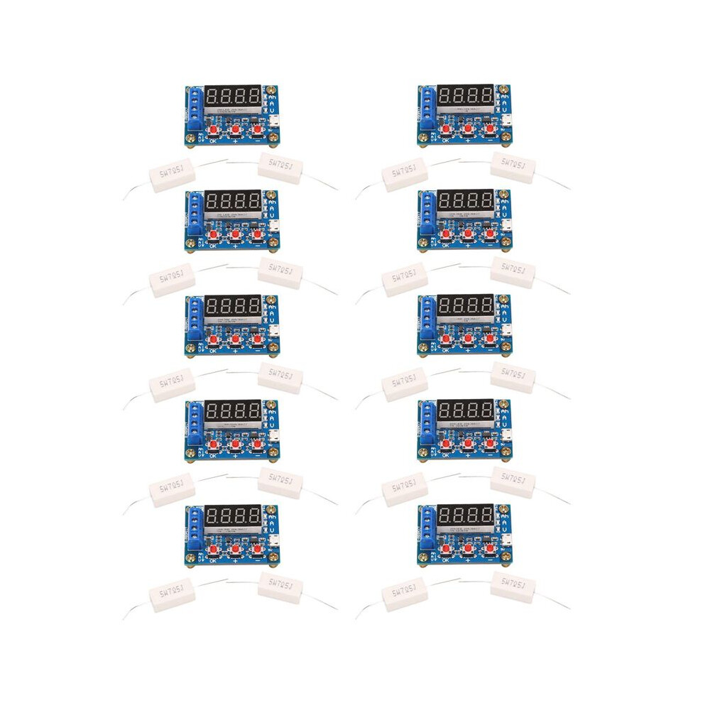 10X Zb2l3 Battery Tester Led Digital Display 18650 Lithium Battery Power Supply Test Resistance Lead-Acid Capacity 6032948379201