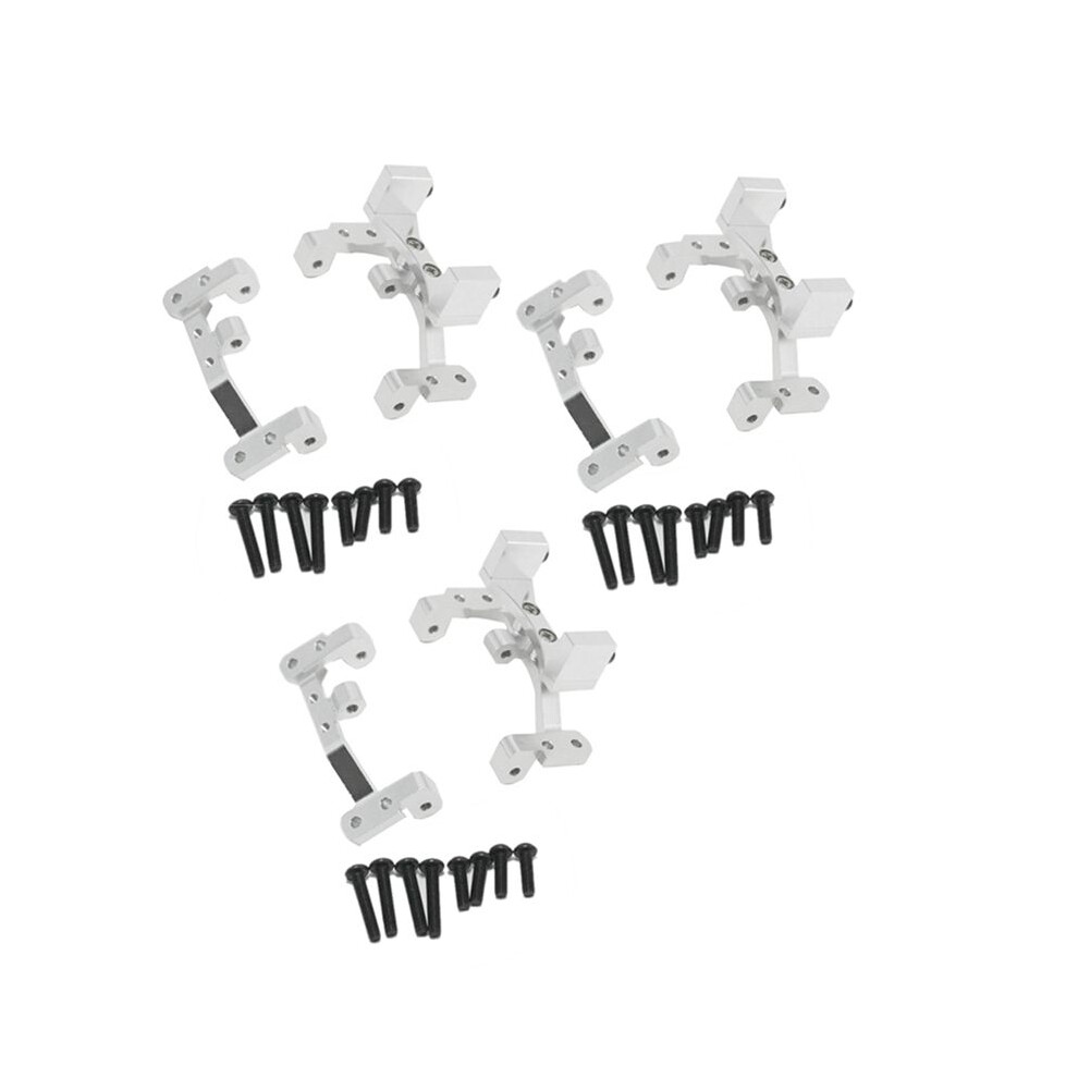 3X Metal Pull Rod Base Axle Servo Bracket Mount For Wpl C14 C24 C14k C24k 1/16 Rc Car Truck Upgrade Parts, Silver 6033189784281