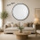Spot On Dealz 50cm Round Wall Mirror Circle Black 2