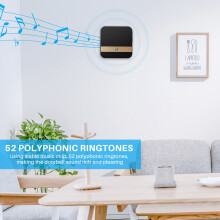 Remote Wireless Doorbell 300M Long Distance Automatic Call Bell Intelligent Electronic Waterproof Bells Home Accessories(Us Plug)