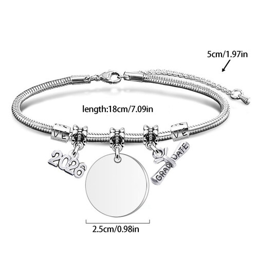 Versatile Stainless Steel Handmade Wrist Bangle-06 rose gold 1