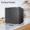 CHiQ CSD31D4EU 31L Table Top Mini Freezer - Dark Inox - E Rated 2