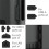 For  2 Model Carrying Case 9 in 1 Accessories Kit Handle Silicone Cover Screen Protector Dustproof 4