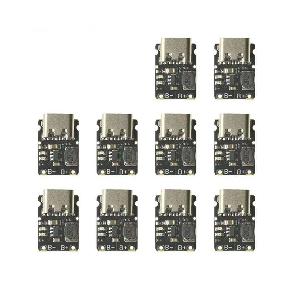 10Pcs Type-C 5V Charge Discharge Integrated Module 3.7V 4.2V 18650 Lithium Battery Charging Boost Power Board Protection 6032413083718