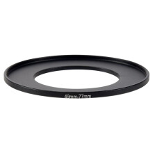 Kameralinsfilter Step  Ring 49Mm-77Mm Adapter Svart