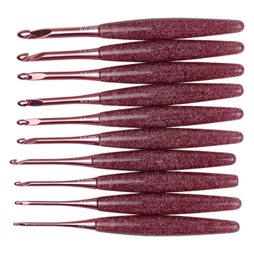 Häkelnadel mit Harzgriff, ergonomischer Griff,-3,5 mm 1