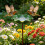 Künstlerischer Garten-Vogelfutterspender und-Peacoblau 5