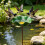 Künstlerischer Garten-Vogelfutterspender und-Peacoblau 7