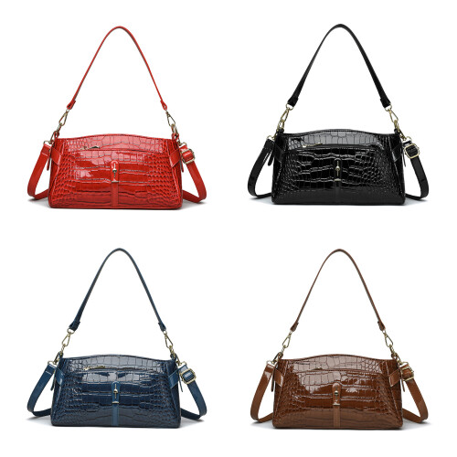 Mode PU lederen handtas dames schoudertas dames schouder-bruin 1