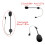 For Cardo Freecom/Spirit Motorcycle Helmet  Intercom Soft / Hard Wire Microphone High-Definition Noise Hard 6