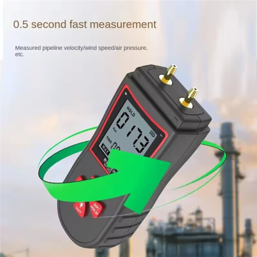 Digital Manometer Lufttrycksmätare NF-565 Differenstrycksmätare 105 KPa Differenstrycksmätare 1