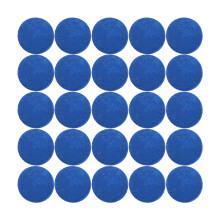 50x Leather Pool Cue Tips 9-13mm Blue/Grey