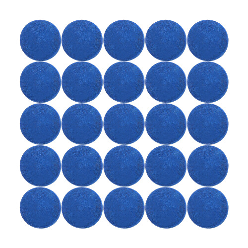 50x Leather Pool Cue Tips 9-13mm Blue/Grey