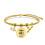 Versatile Stainless Steel Handmade Wrist Bangle-08 Gold 1