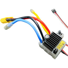 60A Bürsten-ESC Dual-Direction Elektronischer Drehzahlregler 2-3S XT60-Stecker für Upgrade 1:16 1/10 RC-Cars, Crawler, Boote