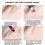 240Pcs Clear Sandwich Nail Double Forms Set-Long pointed shape 3