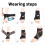 Antislip atletische compressiemouw Ademende elastische 4