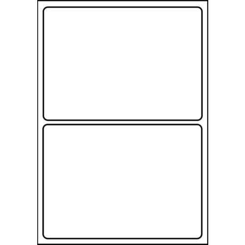 SmithPackaging A4 Self Adhesive Address Labels, 2 Labels Per Sheet, 20 Sheets, 199.6 x 143.5mm, 40 Labels