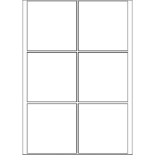 SmithPackaging A4 Self Adhesive Address Labels, 6 Labels Per Sheet, 20 Sheets, 99.1 x 93.1mm, 120 Labels