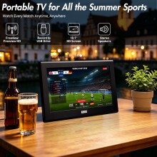 August DA100D 10" Portable TV Freeview TV - Caravan TV, Camper Van TV, HGV TV