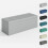 MCC Foldable Storage Ottoman Bench with Lid, Extra Large Storage Chest Footstool Space Saving Seating & Storage Solution, 110 × 38 × 38 cm LIGHT GREY 1