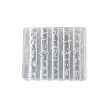 Magnifiques autocollants pour ongles en ruban papillon, moule-L