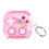 Transparents PC TPU Case For Buds 4 With Holder-Pink 1
